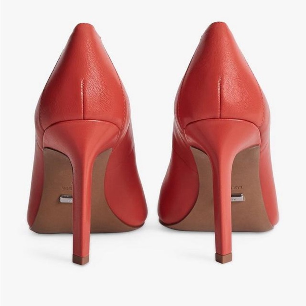 NEW! REISS London “Lowri” Red Leather Court Pumps Heels - Picture 5 of 16